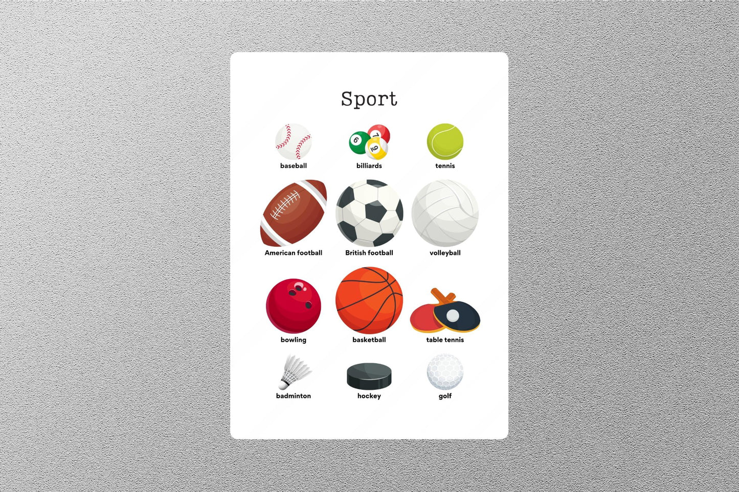 Sport Education Sticker