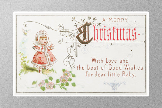 Wholesale Vintage Little Baby Christmas Sticker