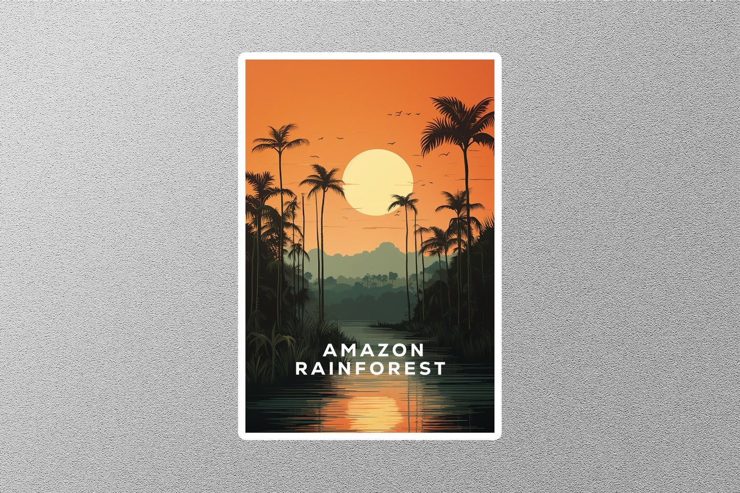 Wholesale Vintage Amazon Rainforest Travel Sticker