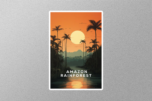 Wholesale Vintage Amazon Rainforest Travel Sticker