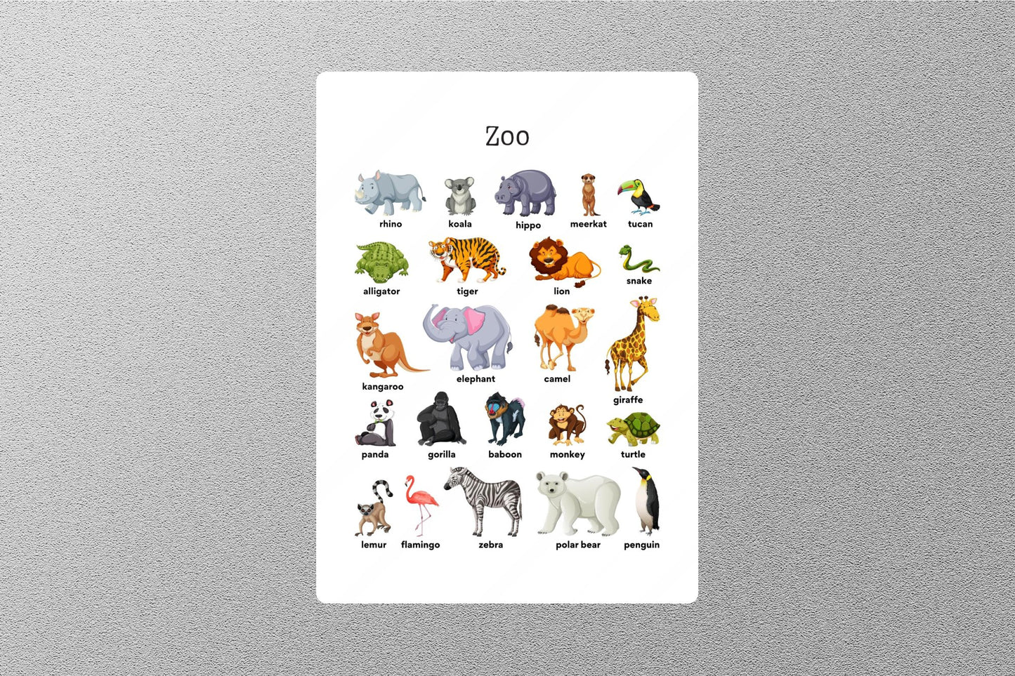 Zoo Education Sticker
