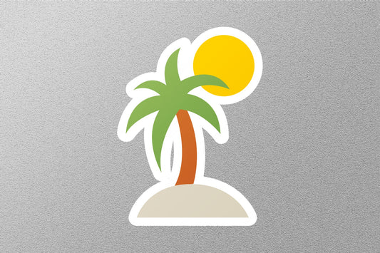 Wholesale Palm Tree With Sun Travel Sticker