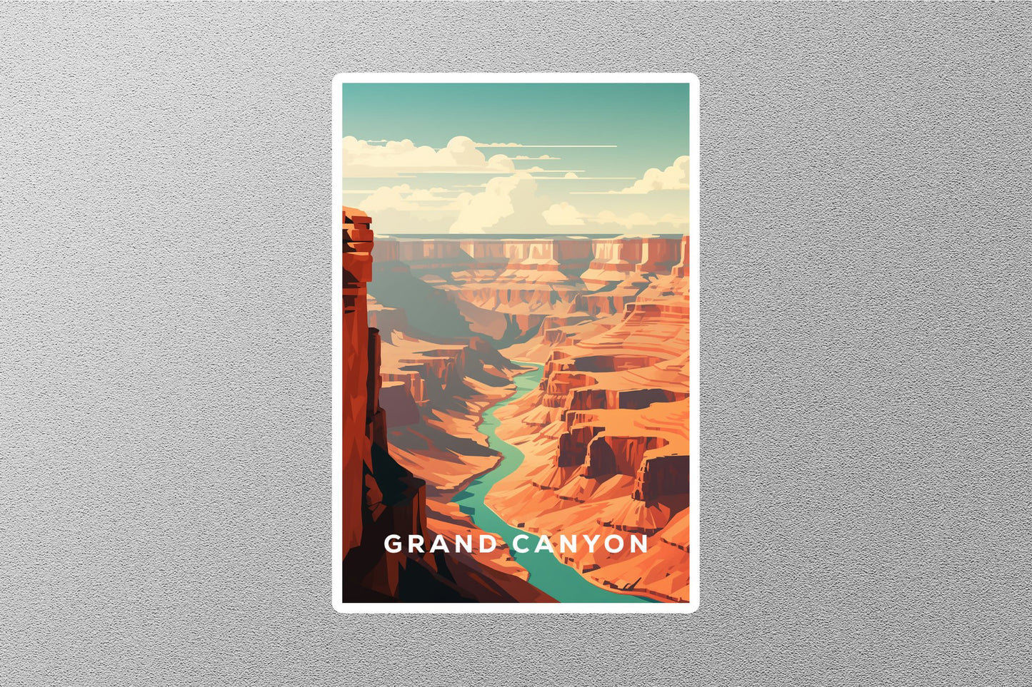 Vintage Grand Canyon National Park Travel Sticker