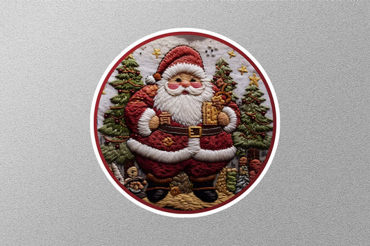 Cute Santa Christmas Sticker