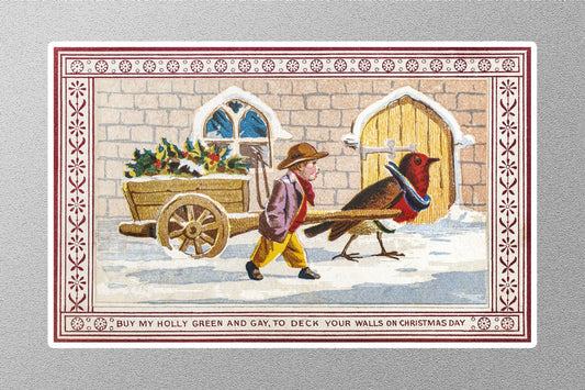 Wholesale Vintage Weird Victorian Christmas Sticker
