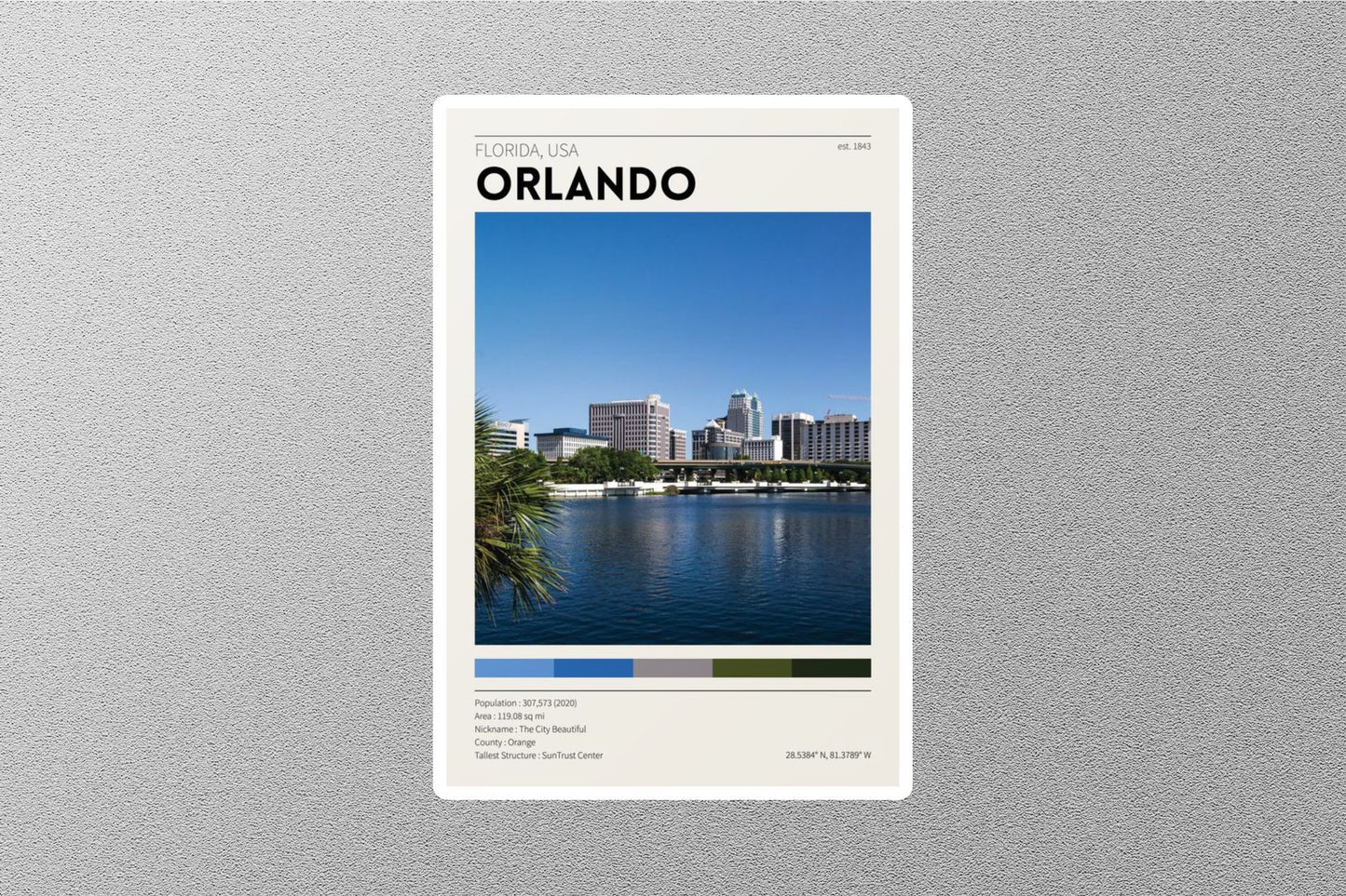 Orlando USA Travel Sticker