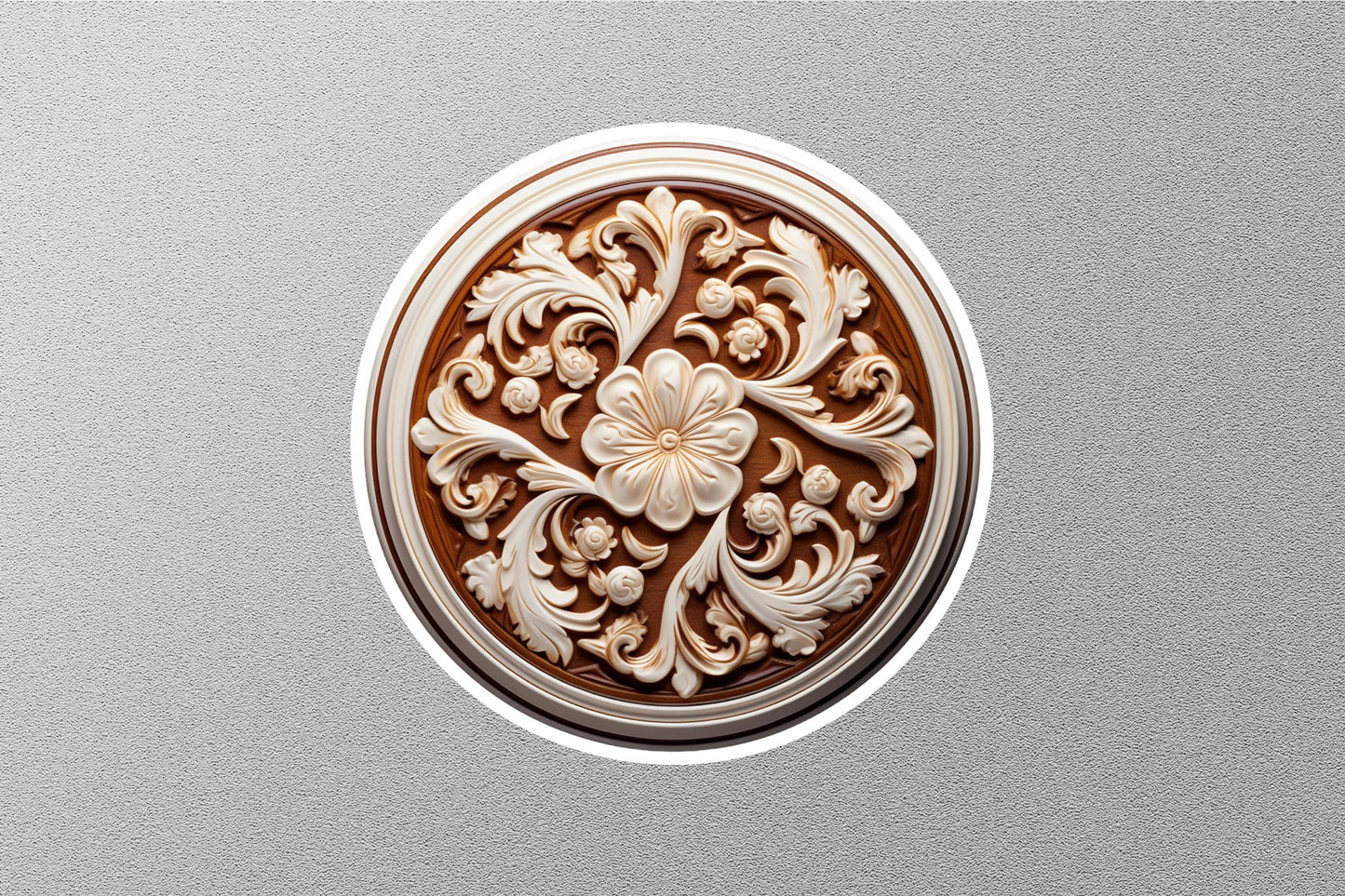 Ceiling Plaster Rose Winter Holiday Sticker