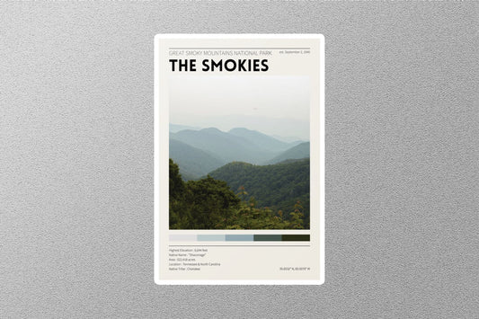 The Smokies Travel Sticker