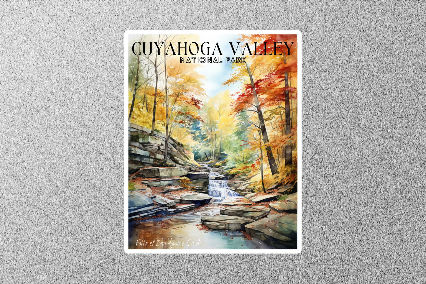 Vintage Cuyahoga Valley National Park Travel Sticker