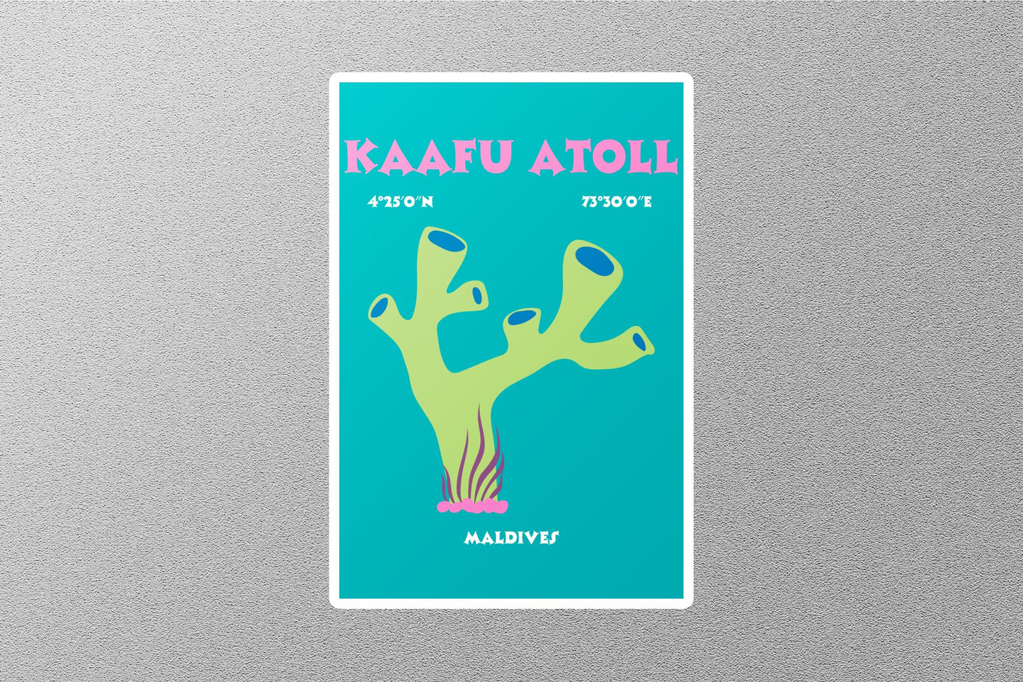 Wholesale Kaafu Atoll Maldives Travel Sticker