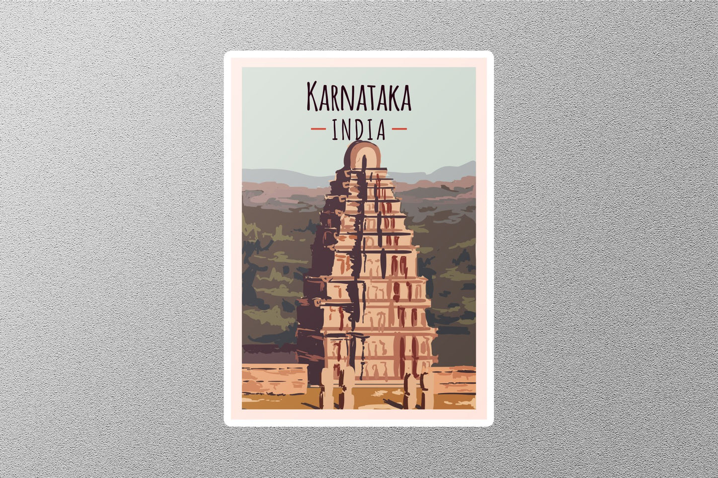 Wholesale Vintage Karnataka India Travel Stickers