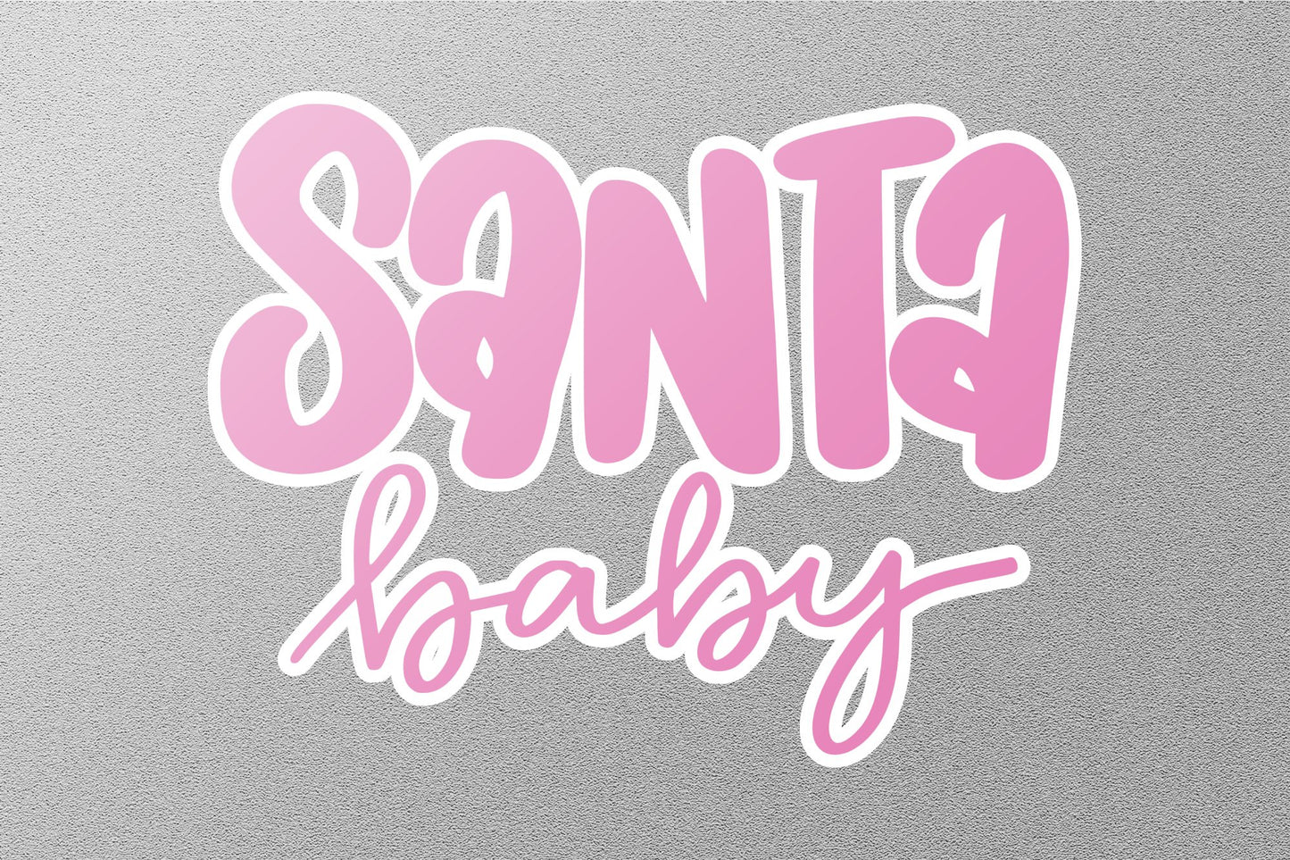 Santa Baby Christmas Sticker