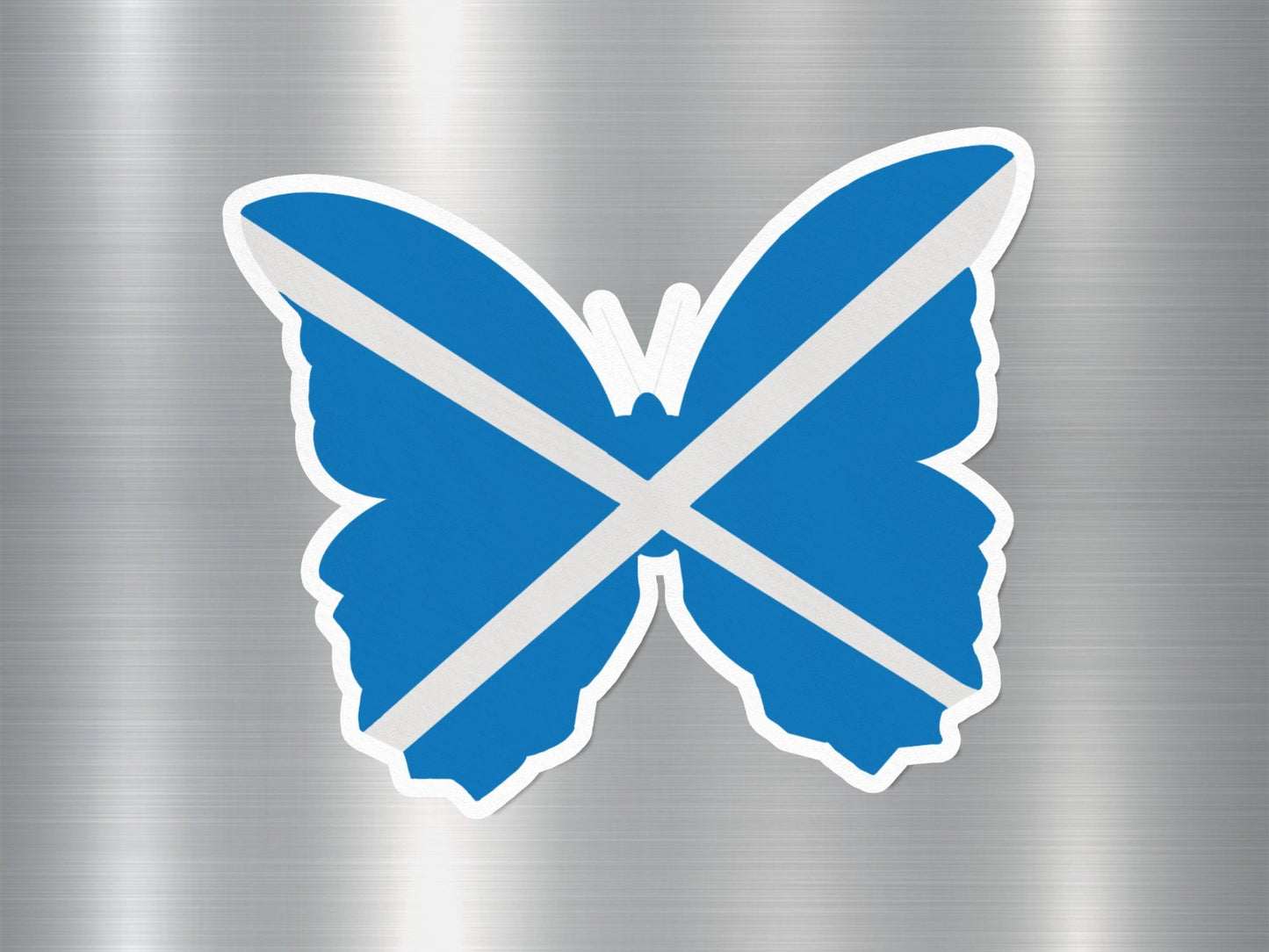 Scotland Butterfly Flag Sticker