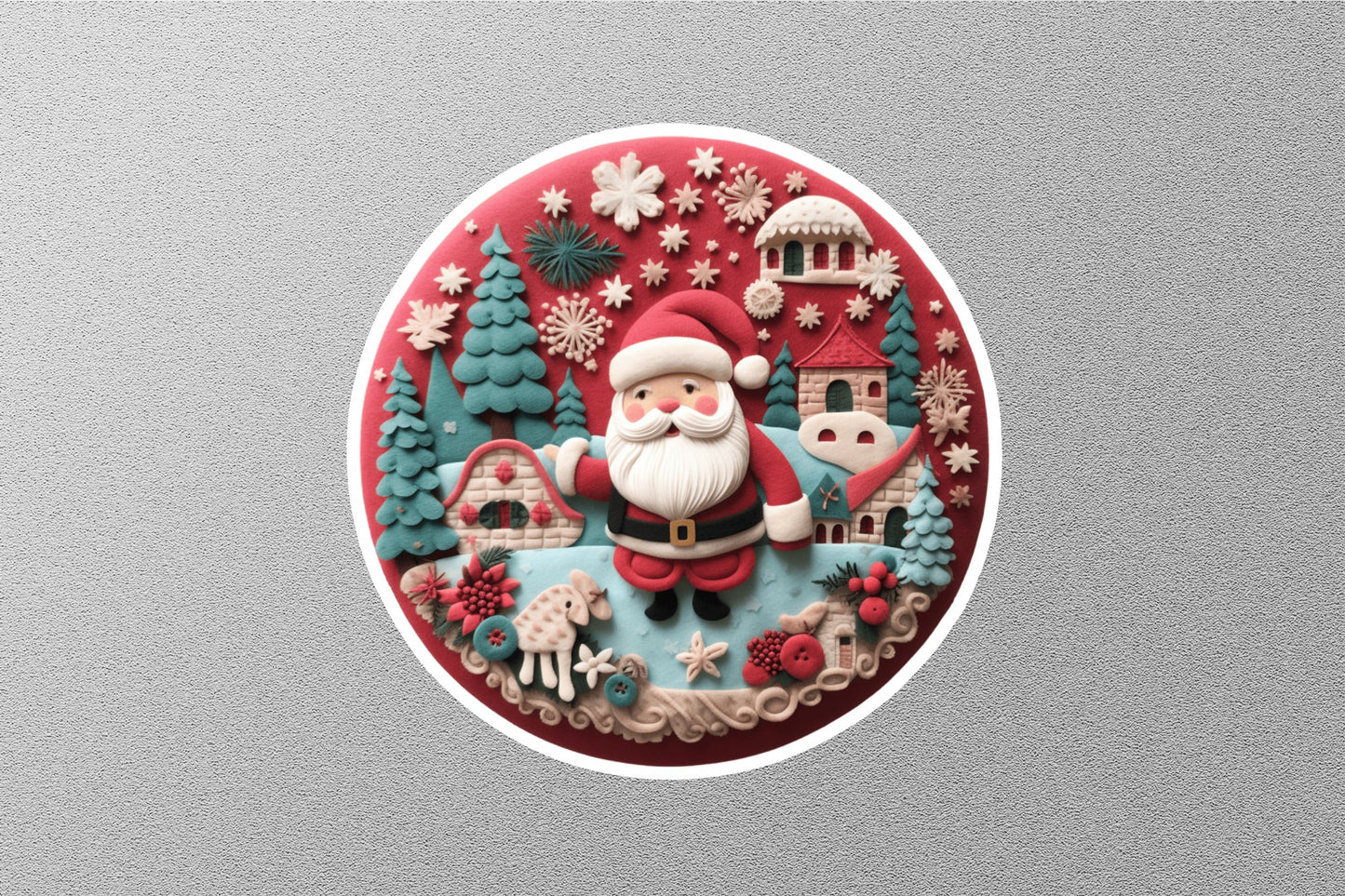 Wholesale Cartoon Santa Winter Holiday Sticker
