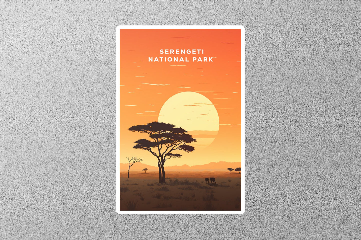 Wholesale Vintage Serengeti Travel Sticker