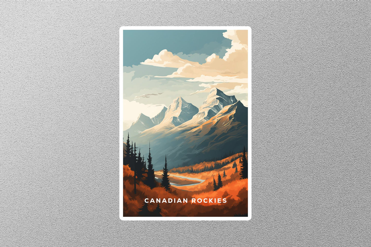 Wholesale Vintage Canadian Rockies Travel Sticker