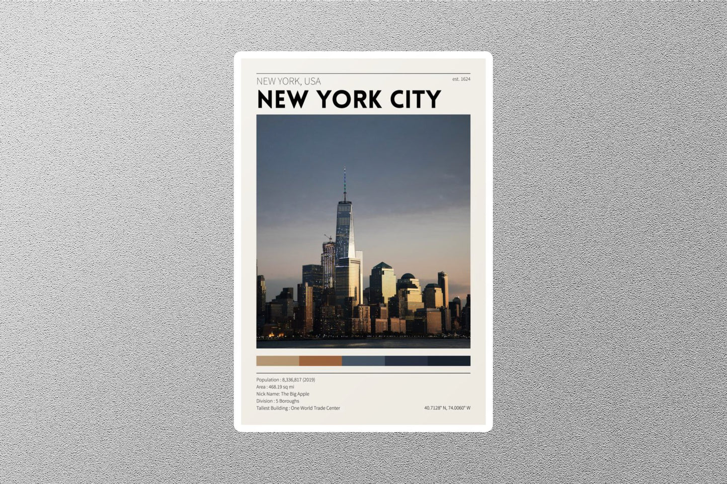 New York City Travel Sticker