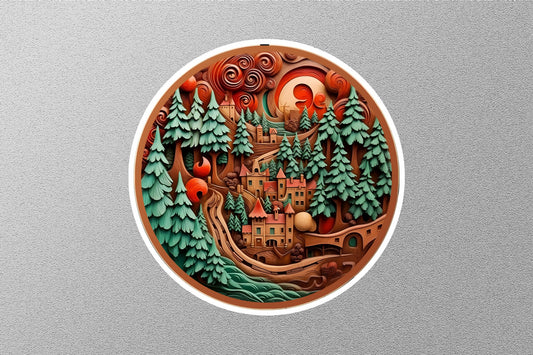 Creative Wood  Christmas Sticker