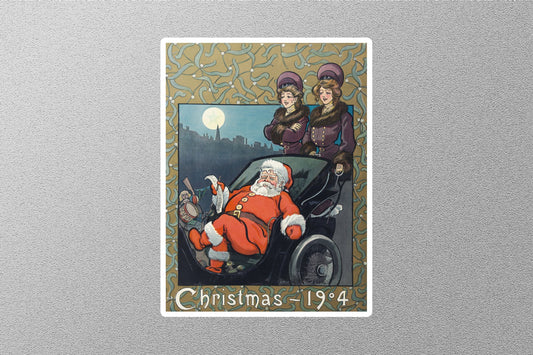 Wholesale Vintage Puck Christmas Sticker