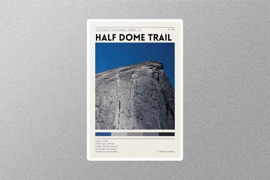 Half Dome Trail Travel Sticker