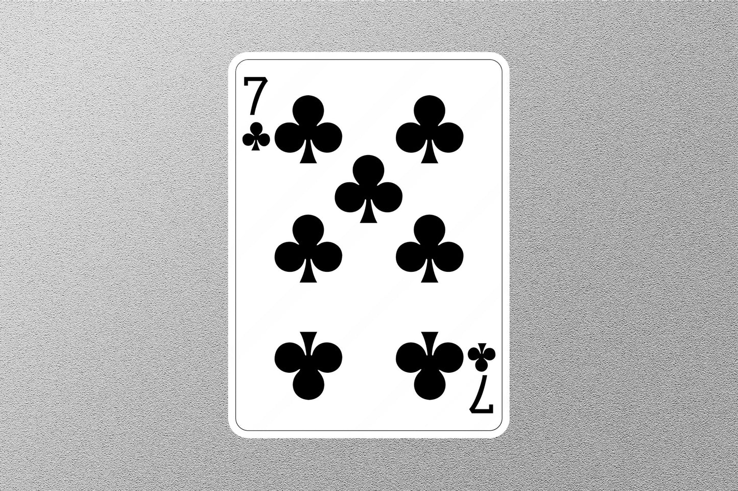 Wholesale 7 of Clubs Cards Sticker