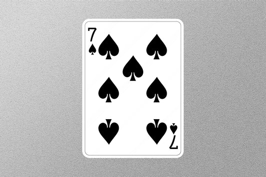 Wholesale 7 of Spades Cards Sticker