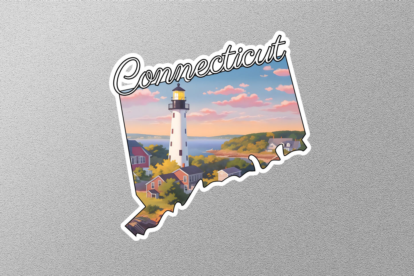 Connecticut Map State Sticker