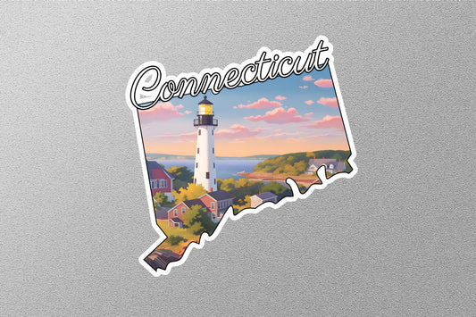 Connecticut Map State Sticker