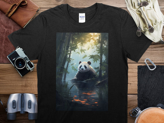 Cute Panda Travel T-Shirt, Cute Panda York Shirt