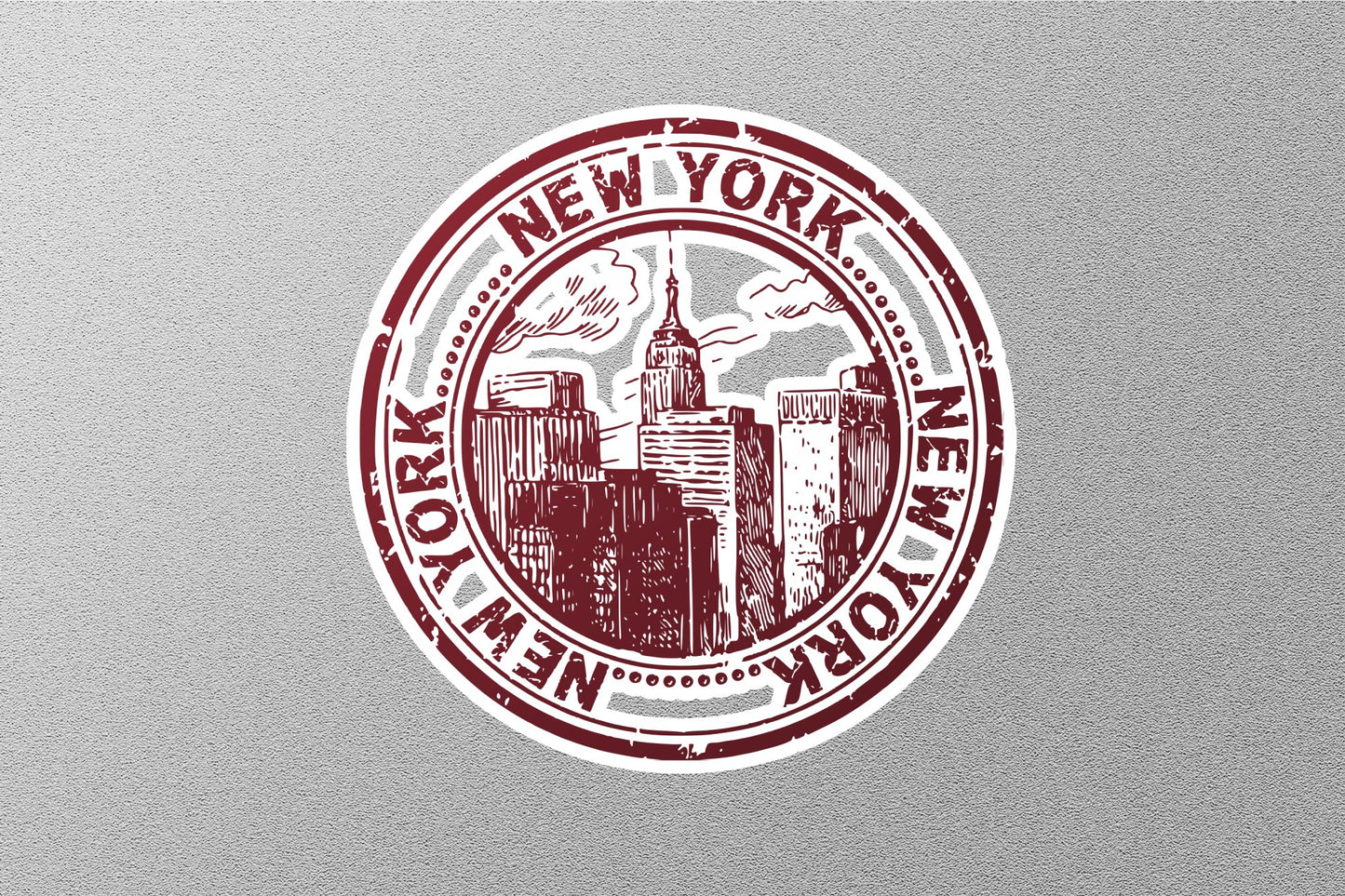 New York Travel Stamp Sticker