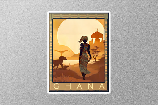 Wholesale Vintage Ghana Travel Stickers