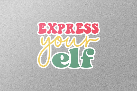 Express Your Elf Christmas Sticker