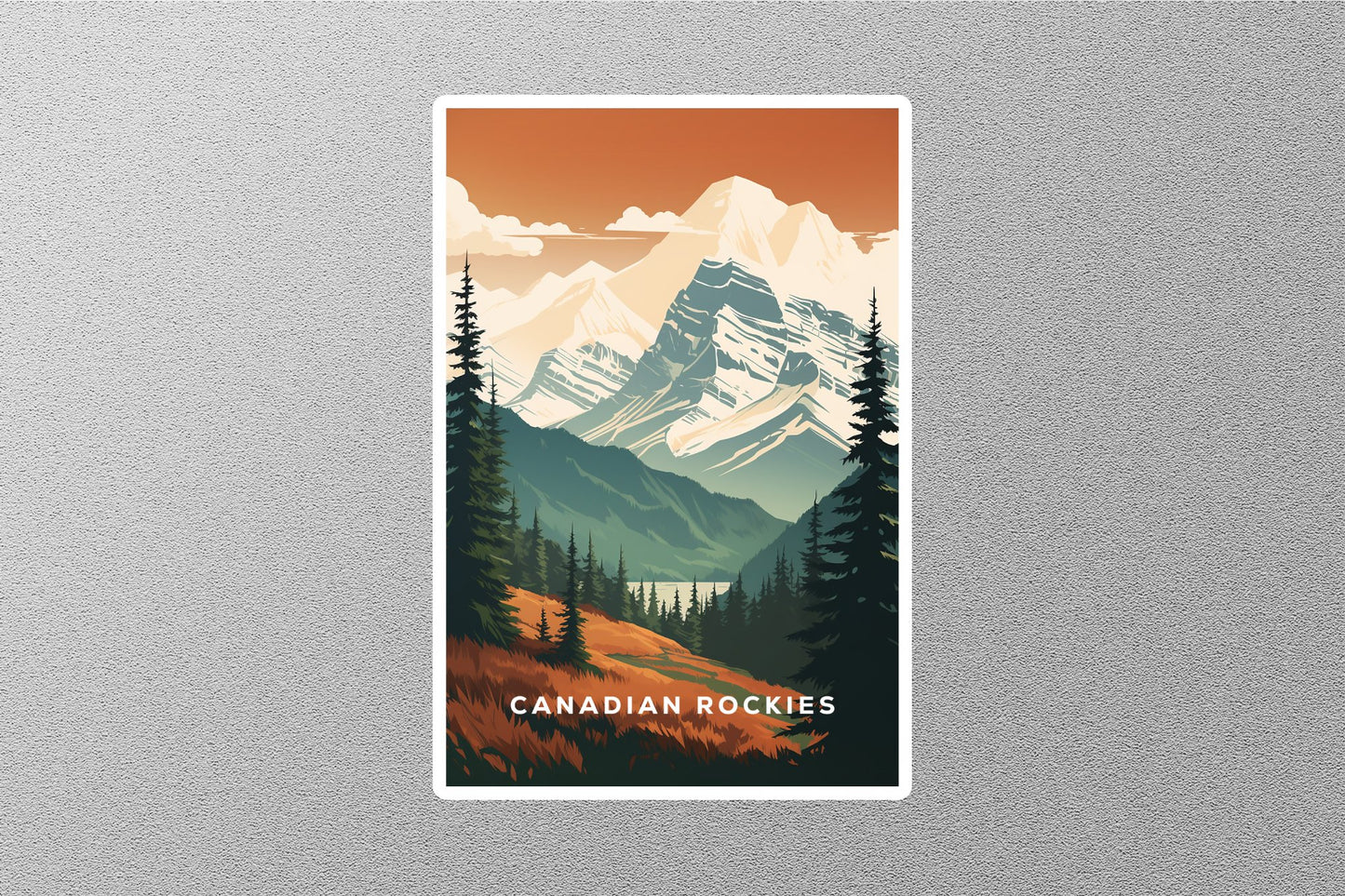 Wholesale Vintage Canadian Rockies Travel Sticker