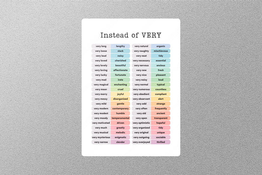 Instead of Very PASTEL 5 Education Sticker