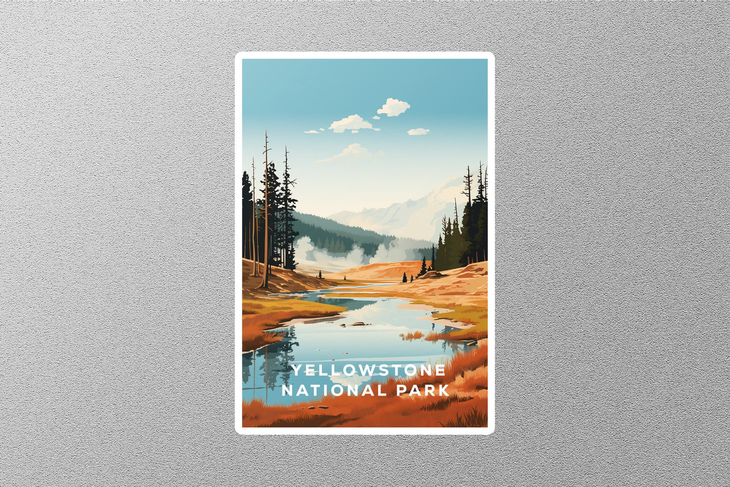 Vintage Yellowstone National Park Travel Sticker