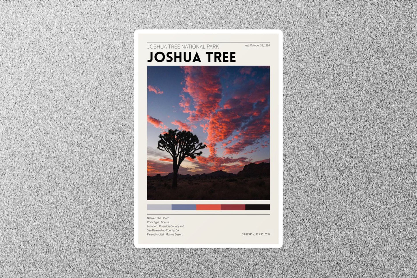 Joshua Tree Travel Sticker