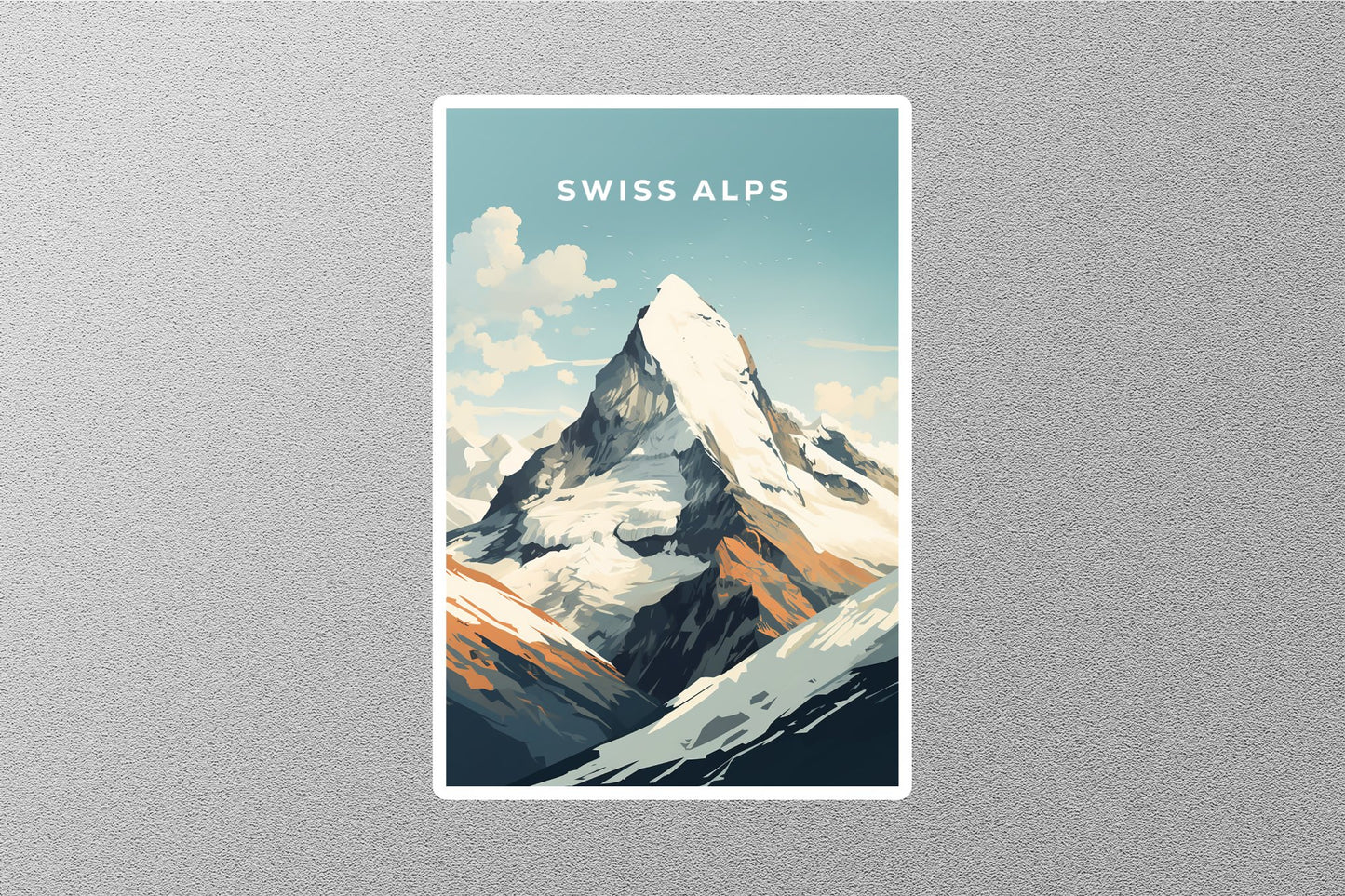Wholesale Vintage Swiss Alps Travel Sticker