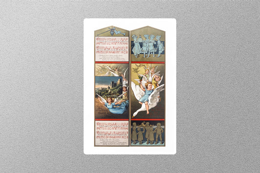 Wholesale Vintage Mature Female Angel Christmas Sticker