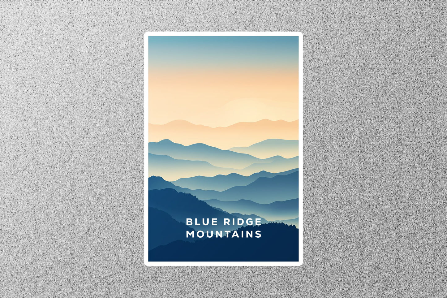 Wholesale Vintage Blue Ridge Mountains Travel Sticker