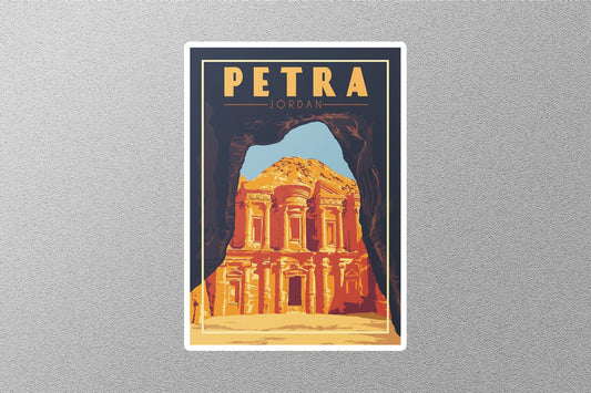 Vintage Petra Jordan Travel Sticker