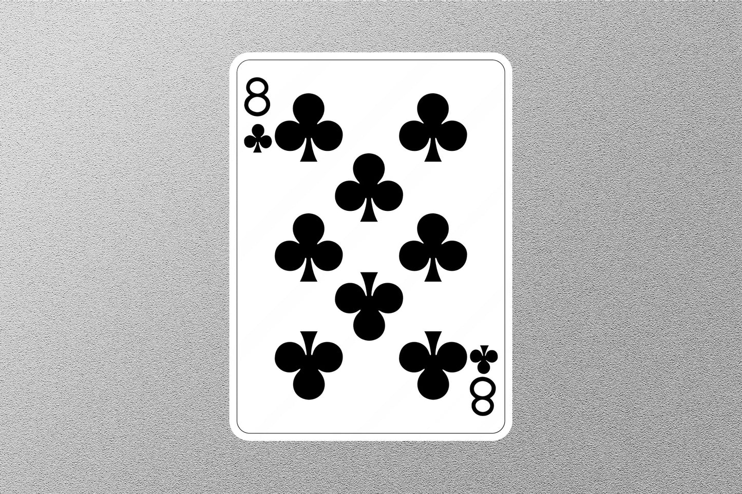 Wholesale 8 of Clubs Cards Sticker