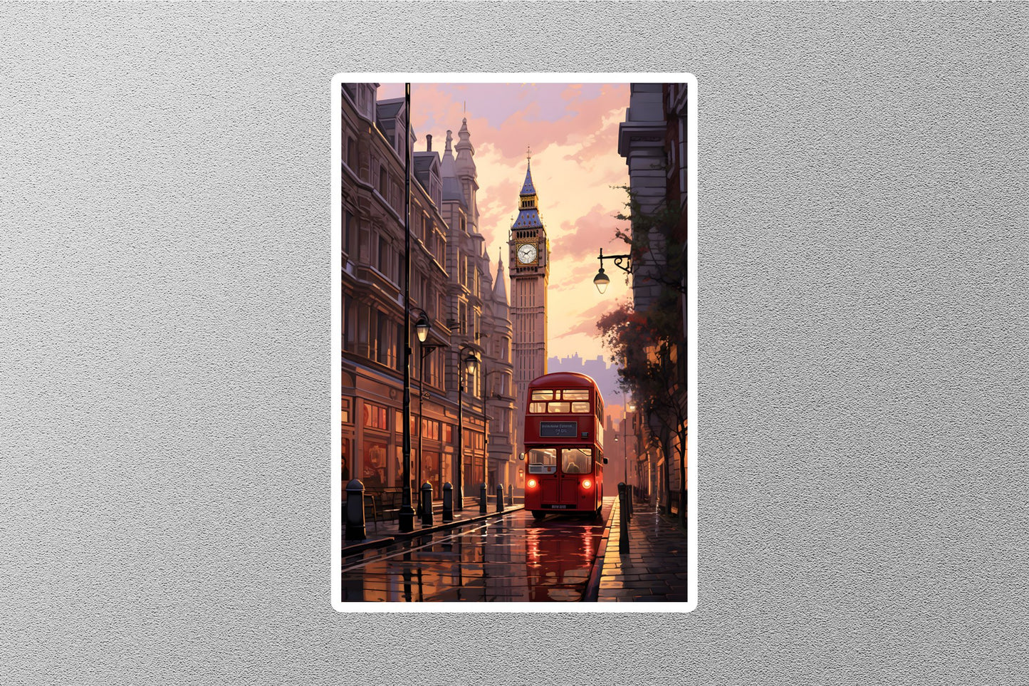 Wholesale Rainy London Travel Sticker
