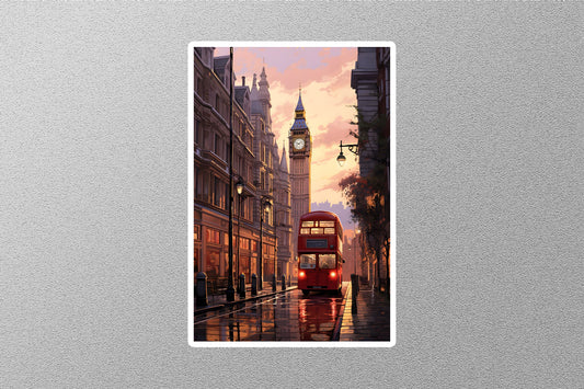 Wholesale Rainy London Travel Sticker