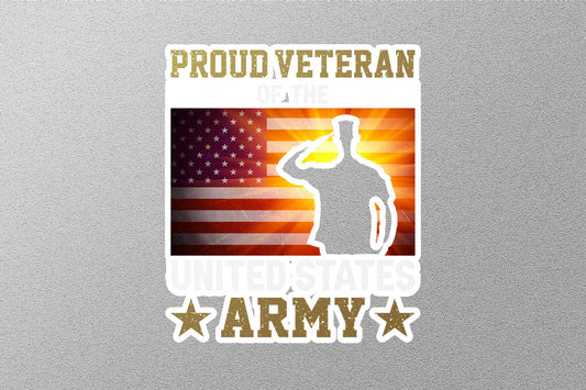 Proud Veteran Army Sticker