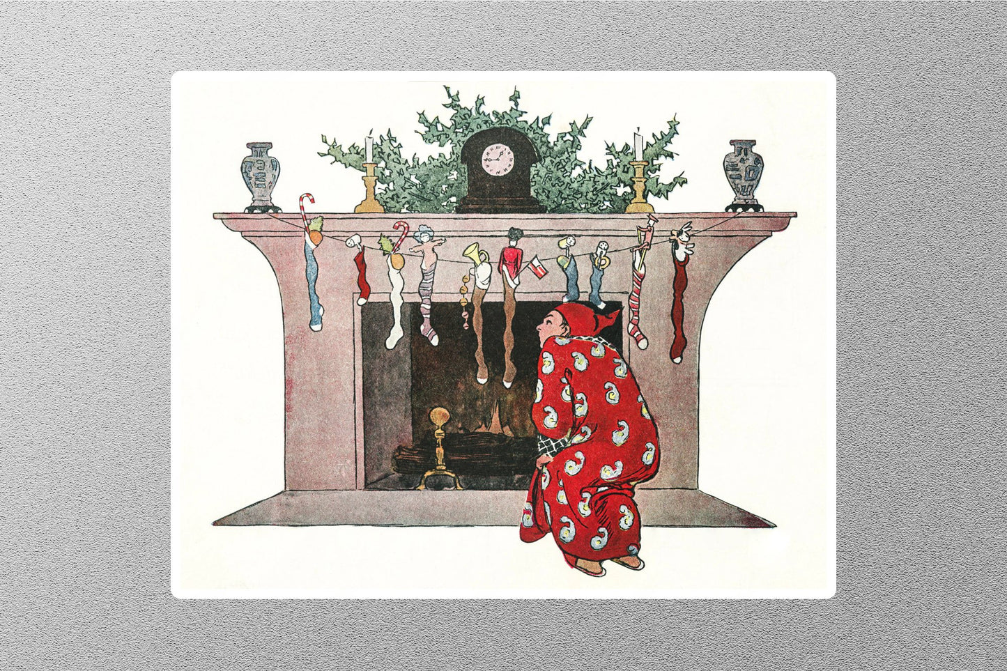 Wholesale Vintage Twas the Night before Christmas Sticker