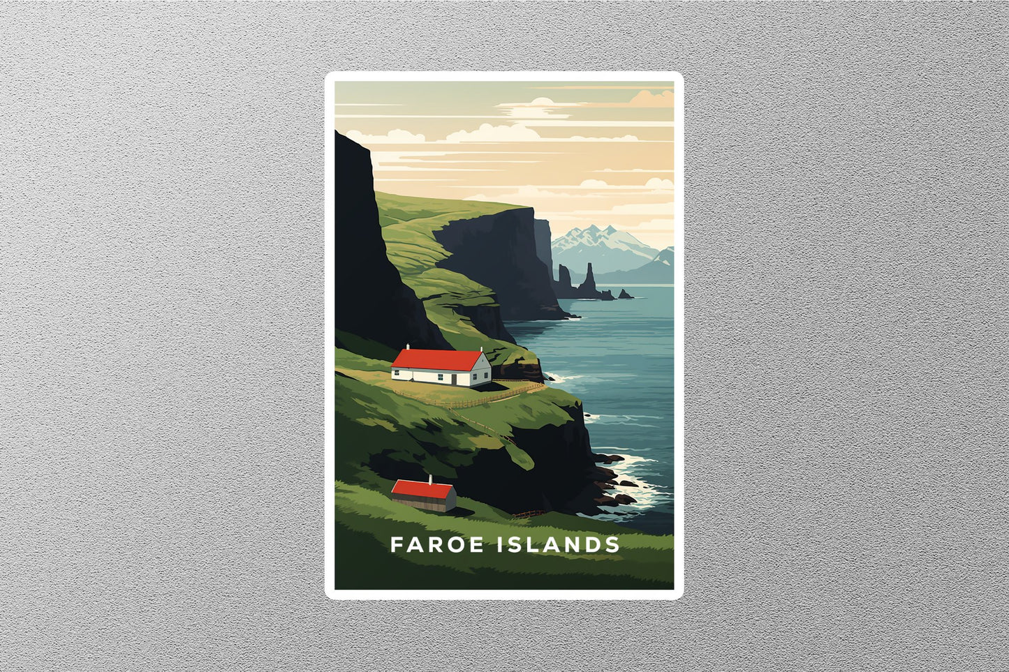 Wholesale Vintage Faroe Islands Travel Sticker