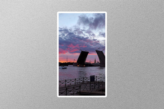 St. Petersburg Bridge Travel Sticker