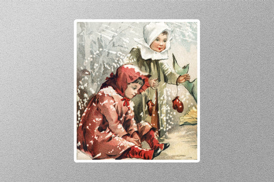 Wholesale Vintage Louis Prang Christmas Sticker