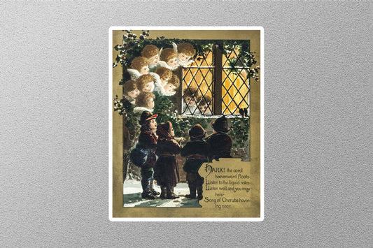 Wholesale Vintage Angels Choir Singing Christmas Sticker