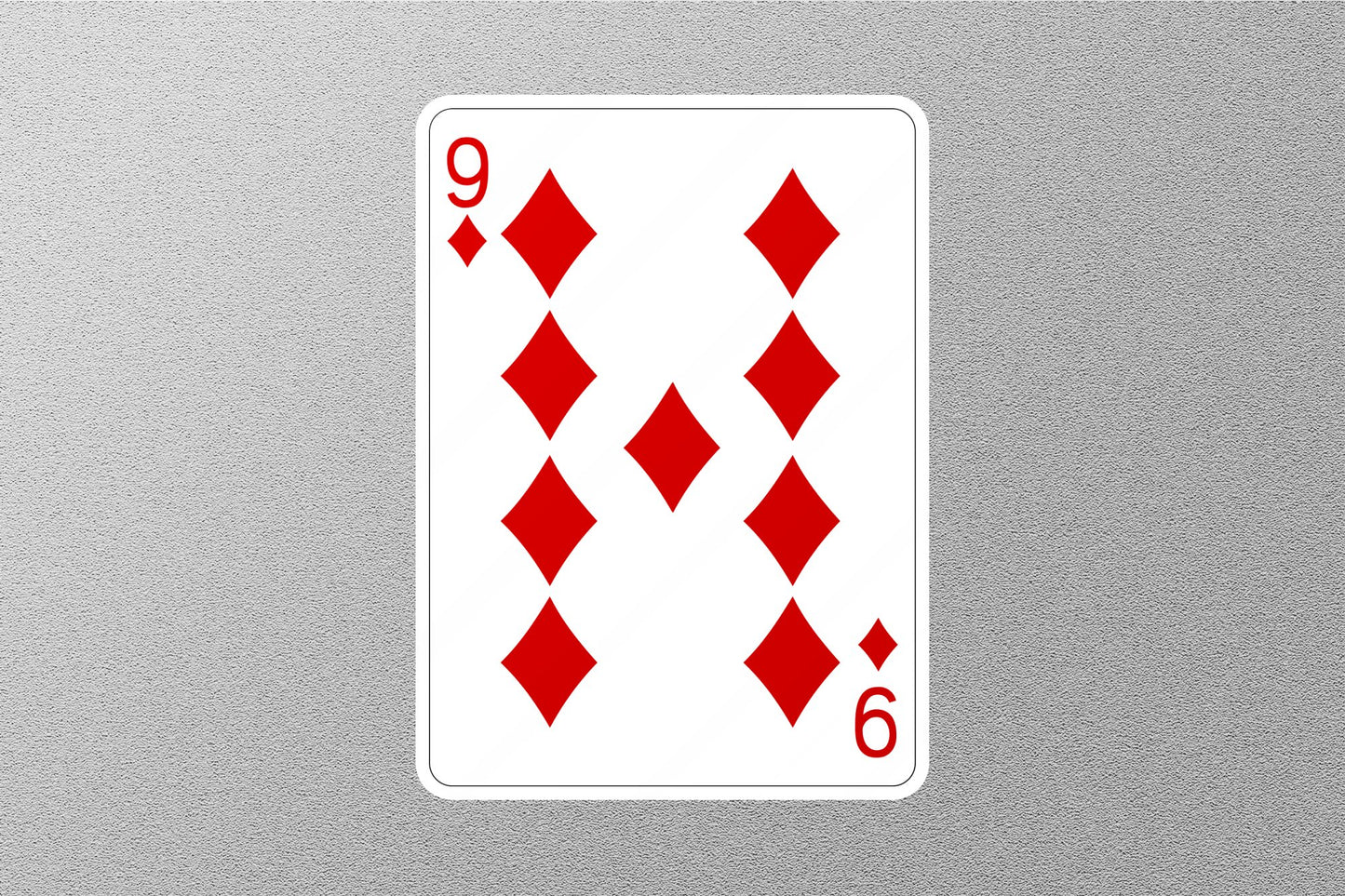 Wholesale 9 of Diamonds Cards Sticker